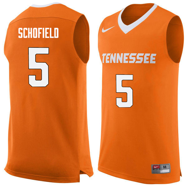 Men #5 Admiral Schofield Tennessee Volunteers College Basketball Jerseys Sale-Orange